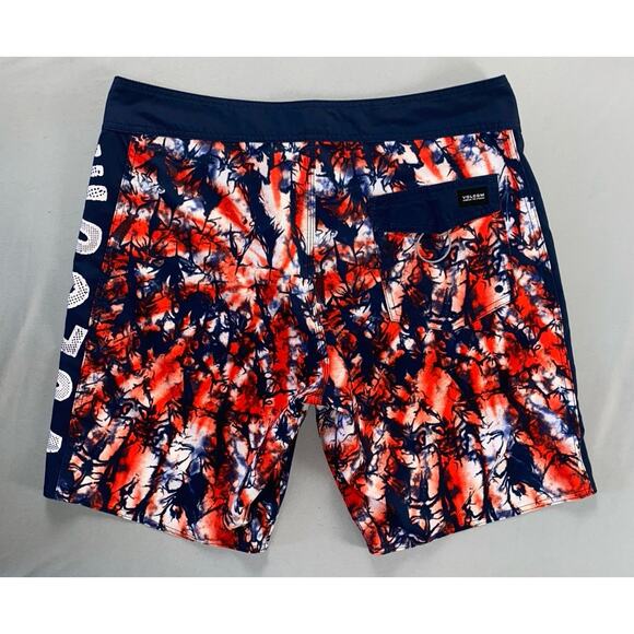 Volcom Mod-Tech Lightweight Quick Dry Board Shorts. Abstract Floral, Men's 34. - Picture 4 of 5